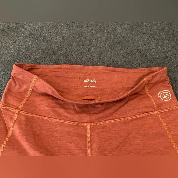 SOLD* Allbirds Mauve Pink Merino Blend Leggings Medium - Picture 3 of 5